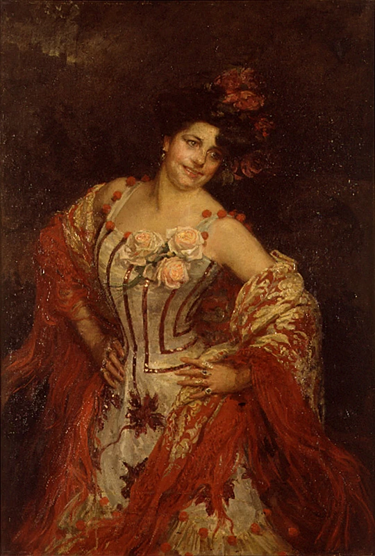 José Garnelo y Alda - La cantante Pepita Sevilla, Museo delle Belle Arti di Valencia